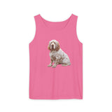 Clumber Spaniel - Unisex Relaxed Fit Garment-Dyed Tank Top