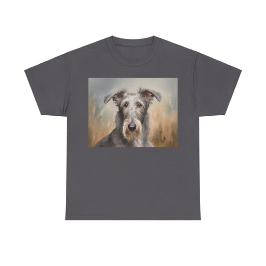 Elegant Scottish Deerhound Unisex Heavy Cotton Tee
