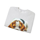 English Foxhound 'Sasha' Unisex 50/50 Crewneck Sweatshirt