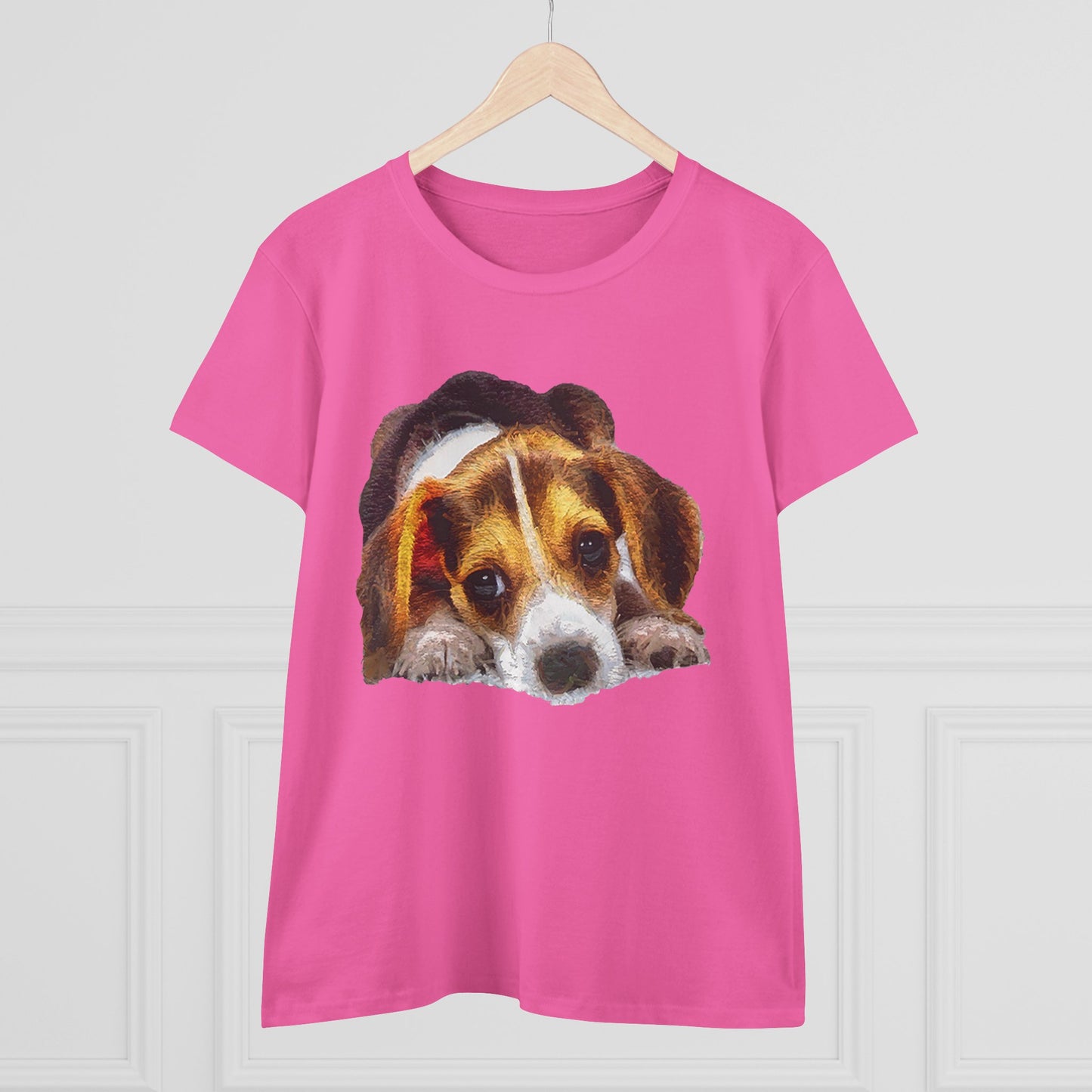 Beagle 'Daisy May' Women's Midweight Cotton Tee