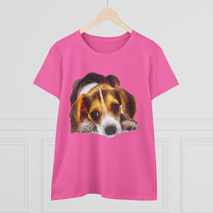 Beagle 'Daisy May' Women's Midweight Cotton Tee