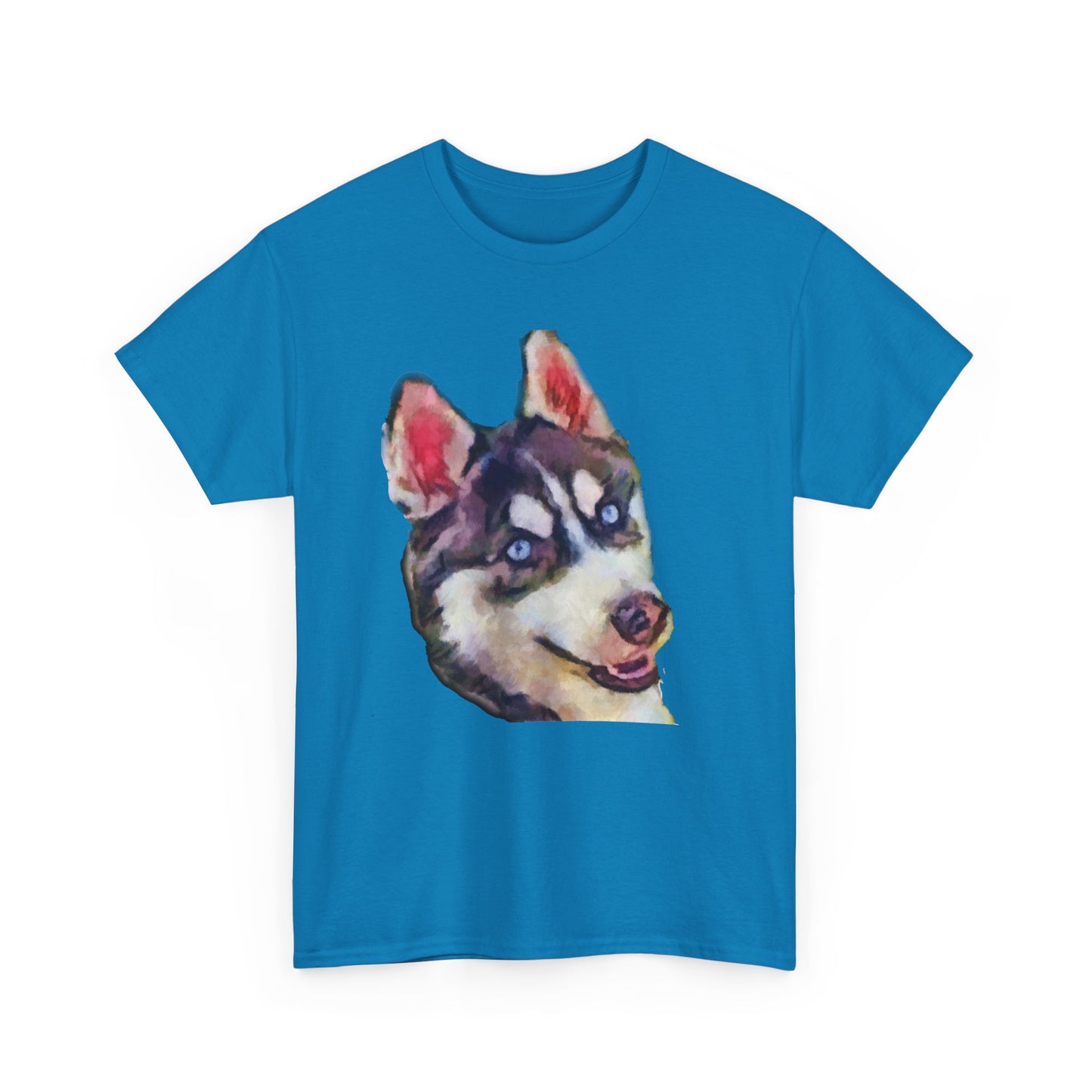 Siberian Husky 'Iditarod' Unisex Heavy Cotton Tee