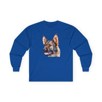 German Shepherd 'Hans' Unisex Cotton Long Sleeve Tee