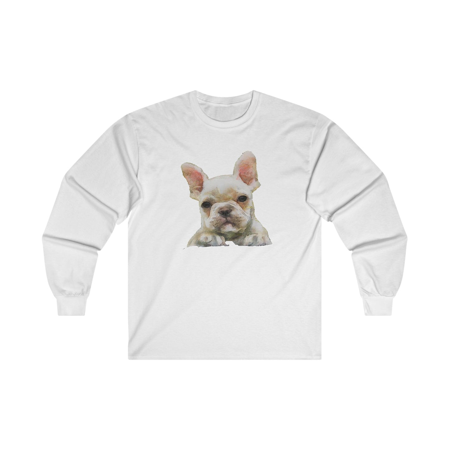 French Bulldog '#2' Unisex Cotton Long Sleeve Tee