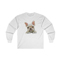 French Bulldog '#2' Unisex Cotton Long Sleeve Tee