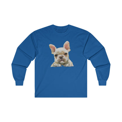 French Bulldog '#2' Unisex Cotton Long Sleeve Tee