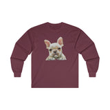 French Bulldog '#2' Unisex Cotton Long Sleeve Tee