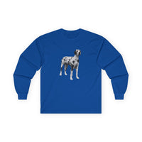 Great Dane 'Zeus' Unisex Cotton Long Sleeve Tee