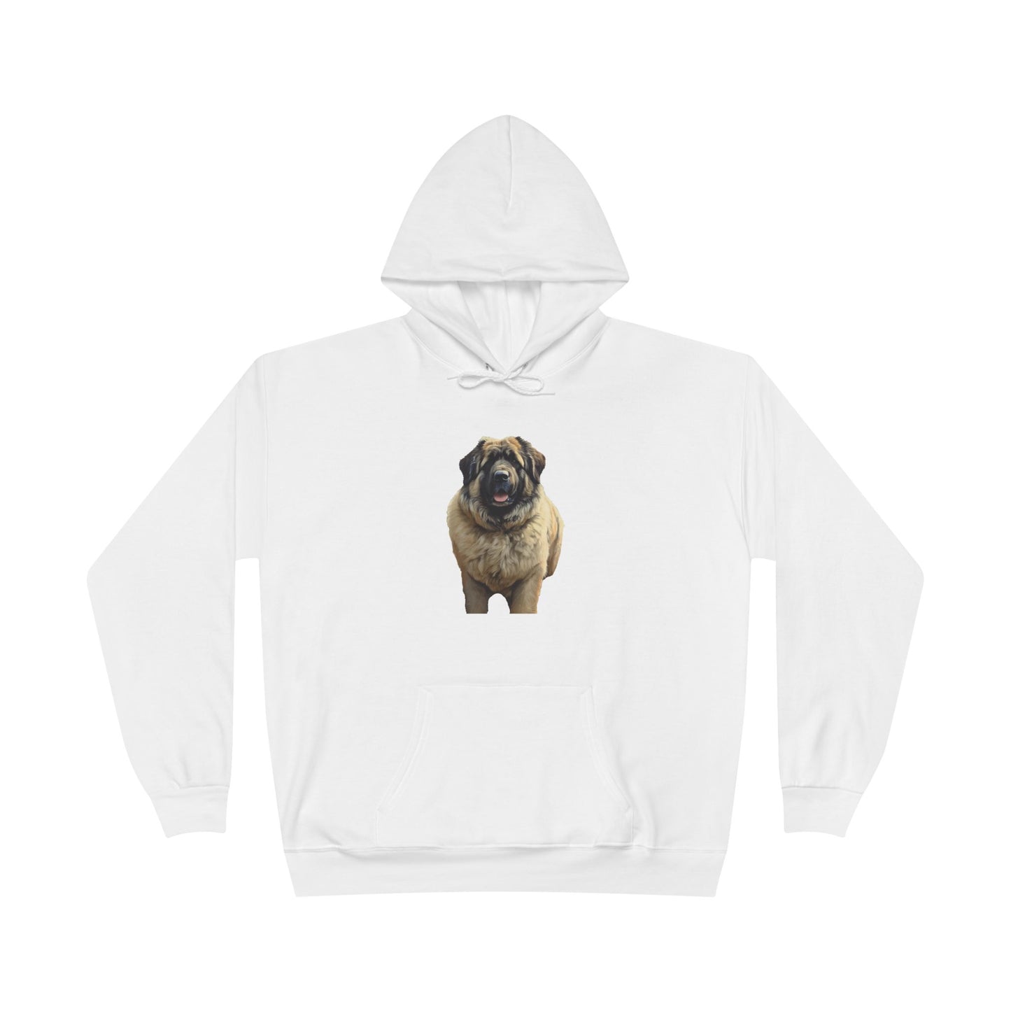 Caucasian Shepherd Dog Unisex Fleece Lined Pullover Hoodie Sweatshirt