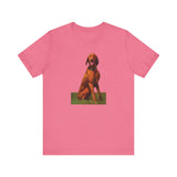 Vizsla 'Waiting For The Bride' Unisex Jersey Short Sleeve Tee