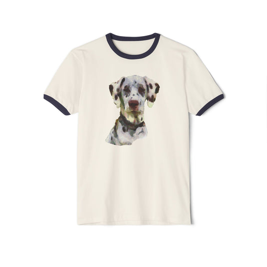 Dalmatian Classic Cotton Ringer T-Shirt