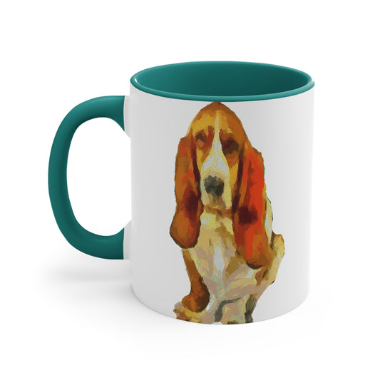 Basset Hound 'Lautrec' Accent Coffee Mug - A Touch of Elegance