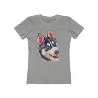 Siberian Husky 'Iditarod' Women's Slim Fit T-Shirt