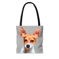 Chic Rat Terrier Polyester Tote Bag