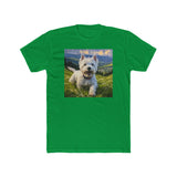 Westie Adventure Men's Cotton Crew Tee