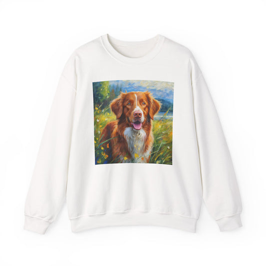 Dixie the Nova Scotia Duck Tolling Retriever 50/50 Crewneck Sweatshirt