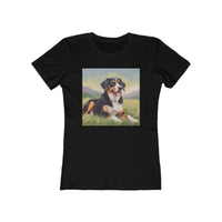 Entlebucher Mountain Dog Women's Slim Fitted Ringspun Cotton Tee