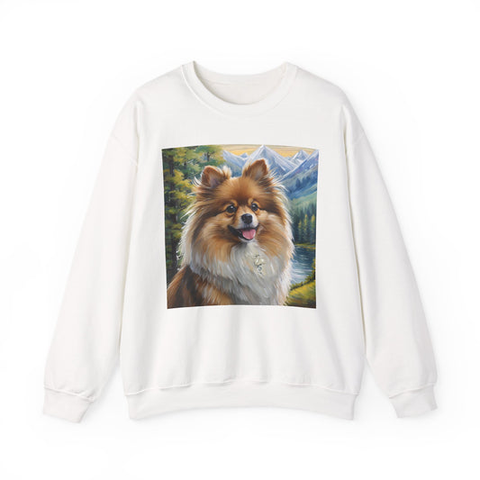 German Spitz Unisex 50/50 Crewneck Sweatshirt