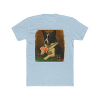 Karelian Bear Dog - Card Shark Men's Fitted Cotton Crew Tee