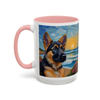 German Shepherd Puppy - Ceramic Accent Coffee Mug  - 2 Sizes