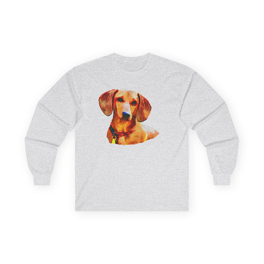 Dachshund Daisey Classic Cotton Long Sleeve Tee
