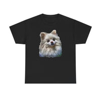 Pomeranian "Snowball" Unisex Heavy Cotton Tee by Doggylips™