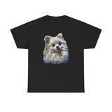 Pomeranian "Snowball" Unisex Heavy Cotton Tee by Doggylips™