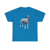 Harlequin Great Dane 'Zeus' Unisex Heavy Cotton Tee