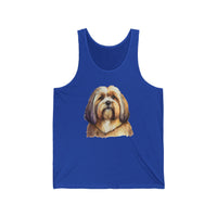 Lhasa Apso Unisex Jersey Tank