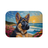 German Shepherd Puppy - Bathroom Rug Mat