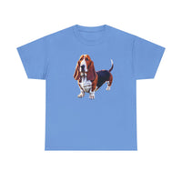 Basset Hound  --  Unisex Heavy Cotton Tee