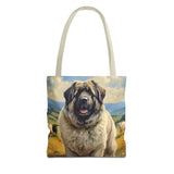Caucasian Shepherd Dog Polyester Tote Bag (AOP)