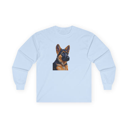 German Shepherd Puppy Classic Cotton Long Sleeve Tee