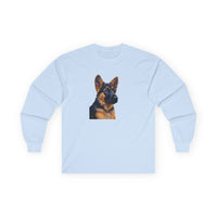 German Shepherd Puppy Classic Cotton Long Sleeve Tee