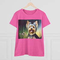 Yorkie #3 Women's Midweight Cotton Tee