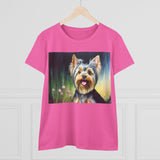 Yorkie #3 Women's Midweight Cotton Tee