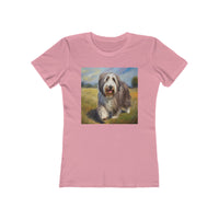 Bearded Collie Charm Women's Slim Fitted Tee