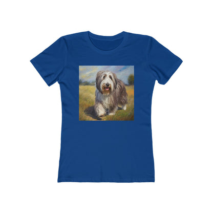 Bearded Collie Charm Women's Slim Fitted Tee