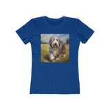 Bearded Collie Charm Women's Slim Fitted Tee