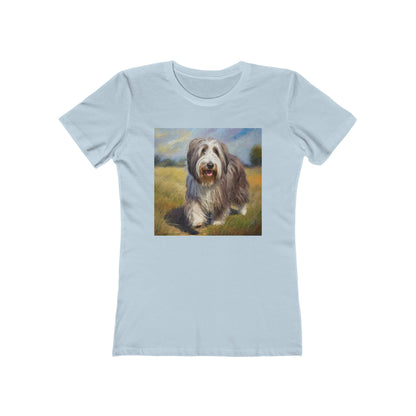 Bearded Collie Charm Women's Slim Fitted Tee