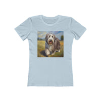 Bearded Collie Charm Women's Slim Fitted Tee