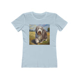Bearded Collie Charm Women's Slim Fitted Tee