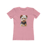 Yorkshire Terrier Women's Slim Fit Ringspun Cotton Tee