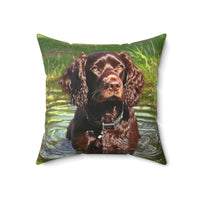 Boykin Spun Polyester Throw  Pillow