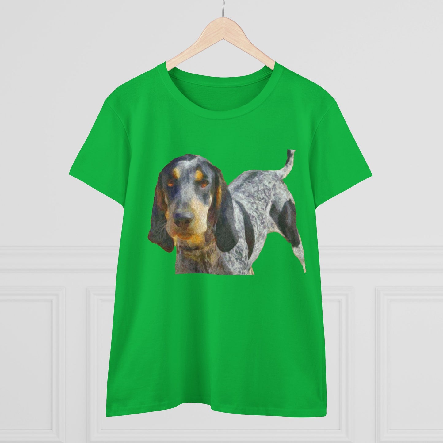Bluetick Coonhound Women's Midweight Cotton Tee