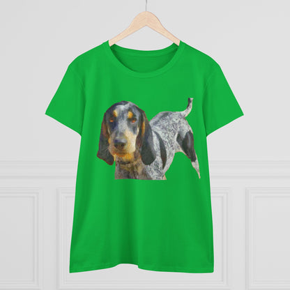 Bluetick Coonhound Women's Midweight Cotton Tee