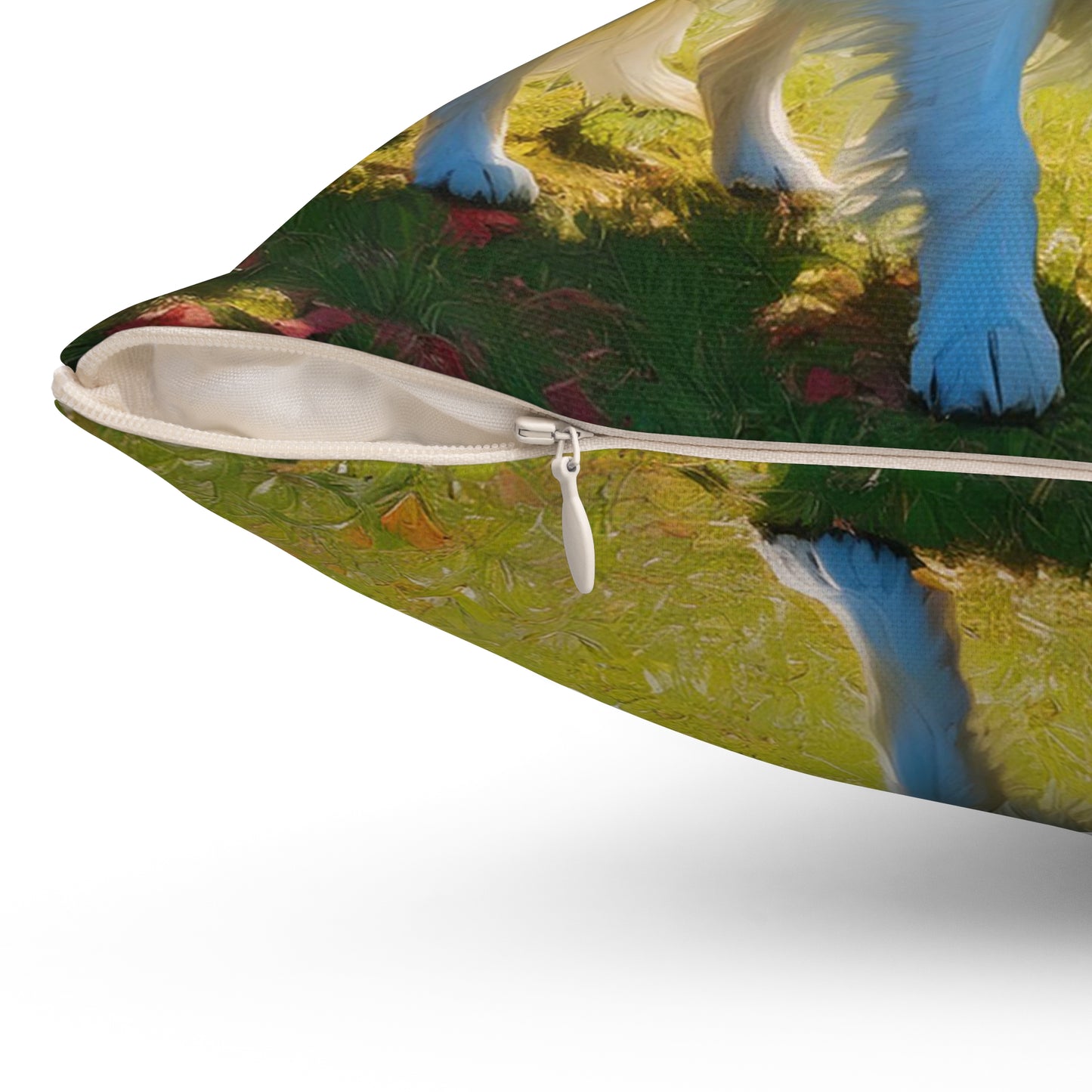 Volpino Italiano - Spun Polyester Throw Pillow