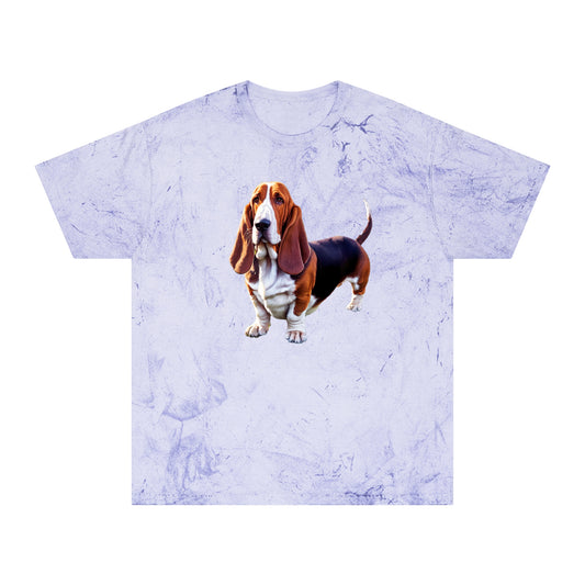Basset Hound Unisex Color Blast T-Shirt - A Celebration of Artistry