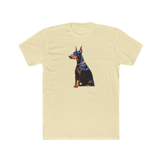 Doberman Pinscher #2 - Men's Fitted Cotton Crew Tee