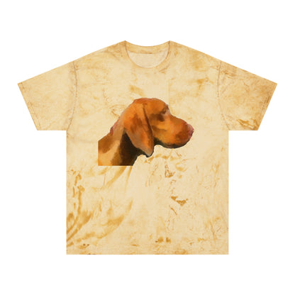 Hungarian Vizsla 'Bela' Unisex Cotton  -  Color Blast T-Shirt